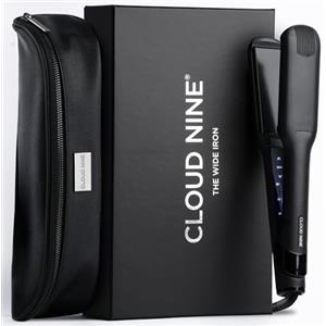 CLOUD NINE La nuova piastra per capelli larga | Controllo della temperatura variabile | Modalità Revive Piastre arricchite con minerali | Display digitale Cavo girevole a 360°