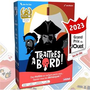 SAVANA Traditori a Bordo - Gioco da Tavolo di Carte | Gioco di Società di Identità Segreta, Bluff e Tradimento | Facile da Imparare, Partite Veloci da 15 Minuti | Da 3 a 8 Giocatori, Età 10+