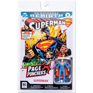 McFarlane Toys - Page Punchers - Set di 3 Figure con Fumetto Wave 1 - Superman (Rebirth)