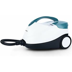 H.Koenig Pulitore a vapore H.Koenig NV6400, Autonomia 45min, pronto in 8min, 1,5L, Potente 2000W, Compatto, Multifunzione pavimento, mobili, auto, Accessori + 2 spazzole in nylon/acciaio inox