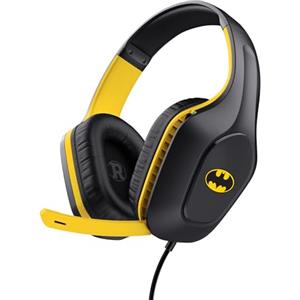 GXTrust 415BM Zirox Cuffie Gaming Leggere con Licenza Batman, Driver da 50 mm, Jack Audio 3.5 mm, Cavo 1,2 m, Archetto Regolabile, Cuffie con Microfono Over-Ear, PC Nintendo Switch PS4 PS5 Xbox, Nero