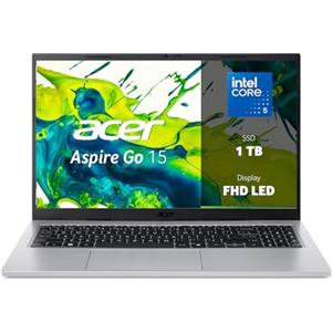 acer Aspire Go 15 AG15-72P-54CZ PC Portatile, Notebook, Processore Intel Core 5 120U, RAM 16 GB DDR4, 1024 GB PCIe NVMe SSD, Display 15.6 FHD, Scheda Grafica Intel Graphics, Windows 11 Home