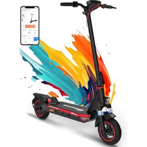 EVERCROSS Monopattino Elettrico Adulti 500W, Batteria 48V 624Wh, Autonomia fino a 60 km, Ruote Antiforatura 10", Pieghevole, Doppio Freno, Display LED e App, Portata 150 kg