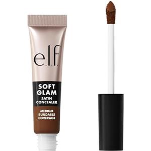 e.l.f. Soft Glam Satin Concealer, correttore a copertura media per imperfezioni e occhiaie, non si deposita nelle pieghe, a lunga tenuta, prodotto vegano e non testato sugli animali, 55 Deep Warm