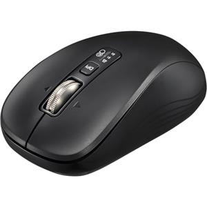CITLLA Bluetooth Wireless Mouse, 4-Way Silent Portable, 4-Level DPI Adjustable, Universal for Computer, Laptop (Black) (N)