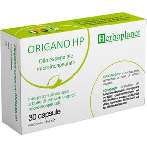 Herboplanet Srl Origano HP - Integratore Digestivo e Respiratorio in 30 Capsule