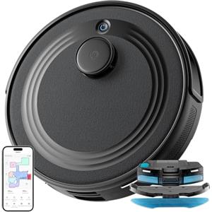 Lefant Robot aspirapolvere M2 con zone No-Go, robot aspirapolvere con funzione di pulizia 6000 Pa, 2,4 G/5 GHz Wi-Fi, 160 minuti, mappatura multistadio, aspirazione e robot per peli di animali