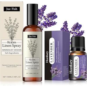 Crunier Olio Essenziale Lavanda + 100ml Spray Lavanda Olio Essenziale Puro