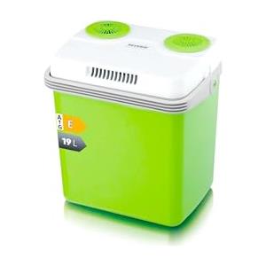 SEVERIN KB 2922 Frigorifero portatile 19 L da 58 W, Frigo portatile termoelettrico per raffreddamento e riscaldamento, Scatola frigo con classe energetica A++, Verde/grigio/bianco