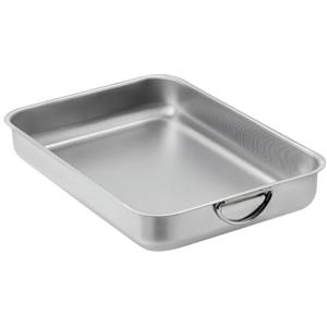 ROSSETTO Teglie da Forno in Acciaio Migliorato Piatto rettangolare per lasagne Struttura a nido d'ape 35cm
