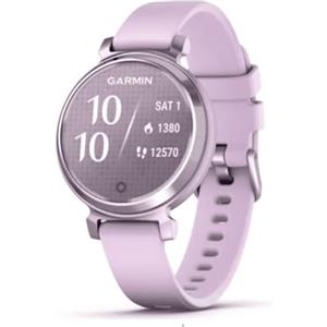 Garmin Lily 2, Smartwatch Elegante e Compatto, 35 mm, Cassa in Metallo, Lente Decorata, Touchscreen, GPS Connesso, Activity Tracker, Cardio, PulseOx, App Fitness e Sport, Metallic Lilac
