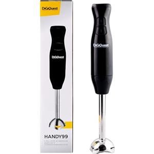 DIGIQUEST HANDY 99 Frullatore ad Immersione 250W, Lame in Acciaio Inox, Braccio Smontabile, Impugnatura Ergonomica, Occhiello per Aggancio, Nero (ACCIAIO 250WATT)