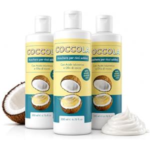 ALOHALABS Coccola Maschera Ricci 600 ml con Cheratina e Cocco