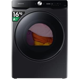 Samsung Asciugatrice DV16DG8600BVU3, 16 kg, Pompa di Calore, Wifi, AI Dry, Programma Igienizzante, Carica Frontale, 68,6L x 98,4H x 84,4P cm