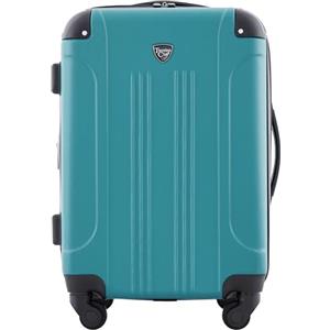 Travelers Club Chicago Hardside - Trolley espandibile con rotelle, colore Verde petrolio, 50,8 cm