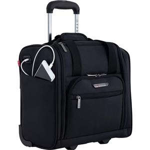 TPRC PR-85315 - Trolley da cabina da 38,1 cm con porta di ricarica USB, colore nero, misura unica