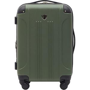 Travelers Club Chicago Hardside - Trolley espandibile con rotelle, colore Verde Timo, 50,8 cm
