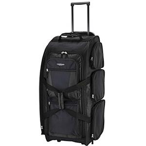 Travelers Club Xpedition - Borsone verticale multi-tasca, valigia da 76,2 cm, colore: nero