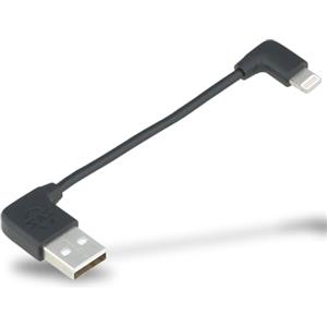 SKS GERMANY COMPIT CABLE per iPhone Lightning, cavo di ricarica corto con spina angolata (accessorio del sistema COMPIT, per la ricarica con il powerbank COM/UNIT, pratico e poco appariscente)