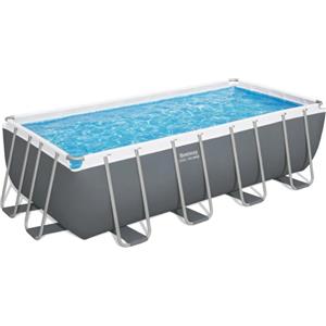 BESTWAY Piscina fuori terra Rettangolare Steel Pro MAX - 488x244x122 cm, Capacità 11.532L, Materiale Tritech
