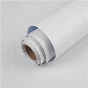 Abyssaly Carta Adesiva per Mobili Bianco, Pellicola Adesiva per Mobili Seta, Carta da Parati Adesiva Impermeabile PVC Plastica Decorare Armadio Cucina Bagno Camera 30X300cm