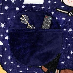 Paladone Coperta con cuscino 2 in 1 di Harry Potter, coperta da viaggio con licenza ufficiale Harry Potter, pieghevole, morbida e soffice, design compatto per soggiorno o camera da letto
