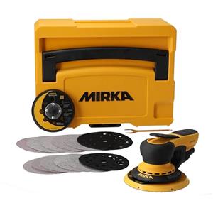 Mirka DEROS II 5650 Levigatrice eccentrica con aspirazione centrale con cassetta per abrasivi a strappo Ø 125 e 150mm / orbita 5.0mm Levigatrice orbitale / MID5650404CA