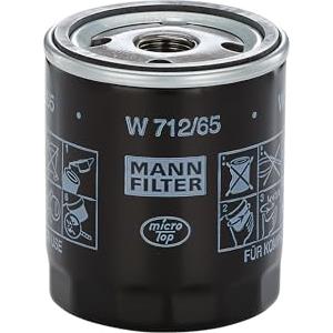 MANN-FILTER W 712/65 Filtro Olio per Applicazioni Fuori Strada - Alta Qualità, Dimensioni A76mm, B62mm, C71mm