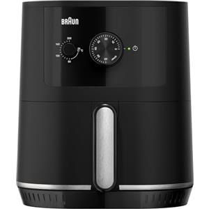 Braun MultiFry 3 HF3000 Friggitrice ad Aria da 4,3L, Forno ad Aria con Controllo della Temperatura 80-200°, Tecnologia RealAir, Timer 60', 12 Programmi Preimpostati, Controllo Touch, 1500W, Nero Opaco