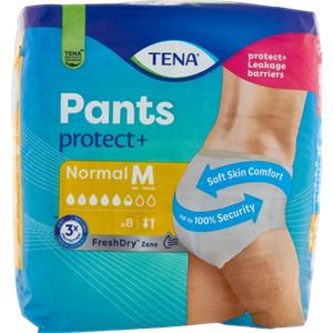 TENA Pants Normal Medium (M) - Slip Assorbenti Elasticizzati Monouso per Perdite Urinarie, 8 Pezzi Unisex