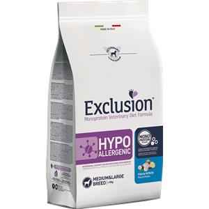 Exclusion Dog Hypoallergenic Adult Medium/Large - Pesce & Patate, 12 Kg