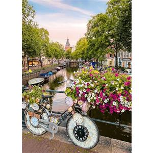 Ravensburger - Puzzle 1000 Pezzi Biciclette Ad Amsterdam, Adulti 70x50cm