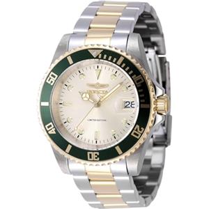 Invicta Pro Diver 47395 Orologio da Uomo - Impermeabile - Analogico - Movimento Automatico - acciaio inossidabile con quadrante oro - 40mm