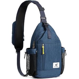 SKYSPER Zaino Monospalla da uomo Borsa a tracolla Anti-furto Tracolla Borsa Casual Sport Sling Bag Crossbody Trekking Viaggio