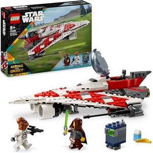 LEGO Star Wars Starfighter di Jedi Bob, Modellino di Astronave Giocattolo da Costruire con 2 Minifigure, Giochi Creativi per Bambini e Bambine da 8 Anni, Idea Regalo di Compleanno da Collezione 75388
