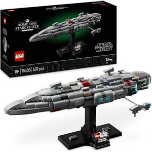 LEGO Star Wars 75405 Starcruiser Home One, Modellino da Costruire di Astronave da Collezione con Fregata Medica Nebulon-B, Idea Regalo di Compleanno per Adulti, Uomo e Donna da Il Ritorno dello Jedi