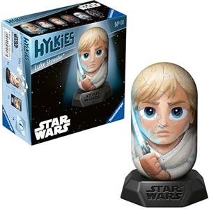 Ravensburger - Puzzle 3D, Hylkies Luke Skywalker, Star Wars, Puzzle per Adulti e Bambini 12+ Anni, Idea Regalo, Modellismo, 54 Pezzi