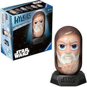 Ravensburger - Puzzle 3D, Hylkies Obi Wan Kenobi, Star Wars, Puzzle per Adulti e Bambini 12+ Anni, Idea Regalo, Modellismo, 54 Pezzi
