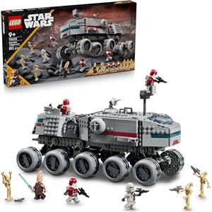LEGO Star Wars 75413 Republic Juggernaut - Camion Giocattolo da Costruire con 3 Figure di Droidi e 5 Minifigure tra cui Ki-Adi-Mundi con Spada Laser, Regalo per Bambini e Fan 9+ delle Guerre dei Cloni