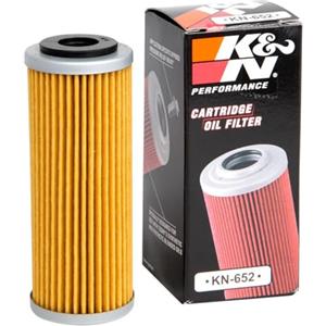 K&N Filtro Olio Powersports - Cartuccia 33x87mm compatibile con Husqvarna, KTM (KN-652)