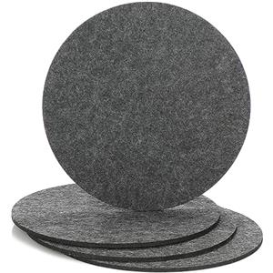 COM-FOUR® 4x sottobicchieri in feltro - protezioni per tavoli in robusto feltro - base per pentole, bicchieri, ciotole e vasi - tappetino protettivo rotondo per tavoli e mobili Ø 25 cm
