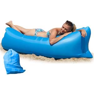 Retoo Divano gonfiabile impermeabile 190 x 70 cm con borsa per il trasporto compatta, divano ad aria e tessuto antistrappo fino a 200 kg, ideale per campeggio, mare, spiaggia, air lounger, interni ed