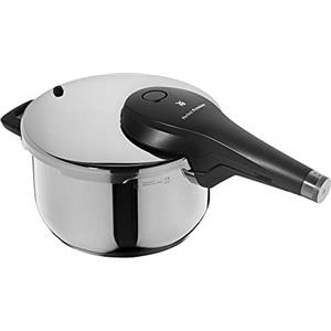WMF Perfect Premium One Pot, Pentola a Pressione in Acciaio Inox 18/10, per Gas e Induzione,3 in 1, Risultati Rapidi, Facile da Aprire, Indicatore di Cottura, Manopola di Controllo, Fondo TransTherm
