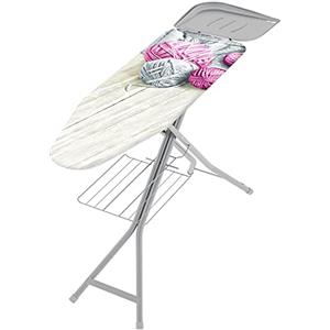 Colombo ASSE Stiro Turbo Vapor 120x40 cm con Porta Caldaia, Acciaio, Grigio