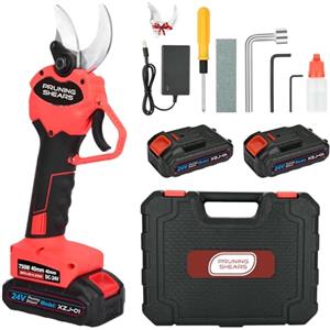 Nexalite Forbici Potatura a Batteria,40mm Cesoie a Batteria per Potatura con 2x3000 mAh Batterie,Forbici Potatura Elettriche Adatto per Frutteto,Giardino,Fattoria