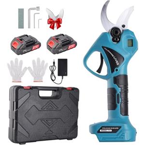 Nexalite Forbici Potatura a Batteria 45 mm, Cesoie a Batteria per Potatura con Display Digitale e 2×2000 mAh Batteria, Forbici Potatura Elettriche Brushless SK5 per Frutteto, Giardino, Vigneto e Fattoria