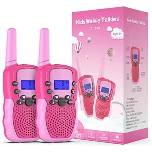 Kearui Giocattoli per 3-12 Anni Ragazzi, Walkie Talkie Bambini 8 Canali Radio a 2 vie Con Torcia LCD Retroilluminata Giochi All'aperto al Coperto,Regali per 3-12