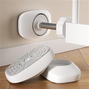 SAFELON 4 Pezzi protezione da parete per cancello di sicurezza per bambini, salva parete a prova di bambino e animale domestico per cancello, porte, pareti, scale a pressione (bianco)
