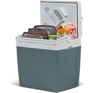 Mobicool ME24 Frigorifero Elettrico 23 Litri Grigio Mini Frigorifero 12V e 230V per Auto, Camion, Camper, Barca e Presa