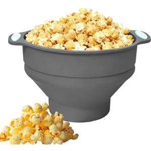 Generico Macchina Per Popcorn Per Microonde - Pieghevole Per Popcorn In Silicone Con Coperchio, Senza BPA, Riutilizzabile, Per Adolescenti Adulti Snacker Serate Di Cinema Home Office Appartamento